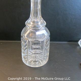 Crystal: Tall Lead Crystal Decanter w/ pointed stopper