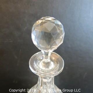 Crystal: Lead Crystal Decanter w/ narrow necked stopper