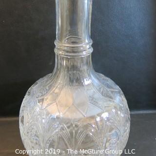 EAPG Decanter no stopper floral motif