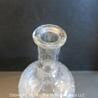 EAPG Decanter no stopper floral motif