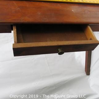 Furniture: Vintage: Hand-made Pine table top/desk w/ drawer