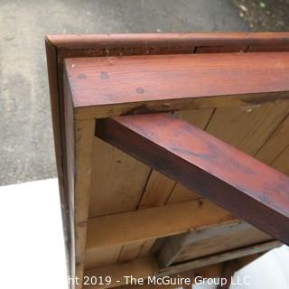 Furniture: Vintage: Hand-made Pine table top/desk w/ drawer