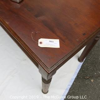 Furniture: Vintage: Antique: 2-Drawer Desk Top Mahogany Veneers