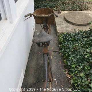 Collectible: Antique: Bicycle: circa 1940; Columbia w/ 1943-44 Smith College Plate; Northampton, MA. License