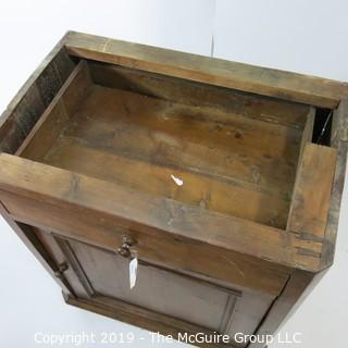 Furniture: Vintage: Antique: Bathroom Vanity w/ White Mable top; 25W x 17D x 30"T