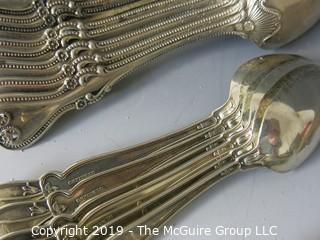 Collectible: Silver: Collection of sterling flatware - all same pattern; 864g