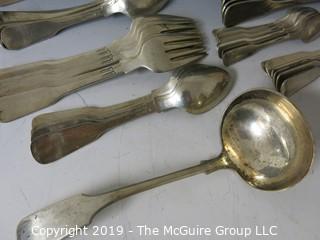 Collectible: Silver: Collection of sterling flatware - all same pattern; 2030g