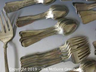 Collectible: Silver: Collection of sterling flatware - all same pattern; 2030g