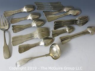 Collectible: Silver: Collection of sterling flatware - all same pattern; 2030g