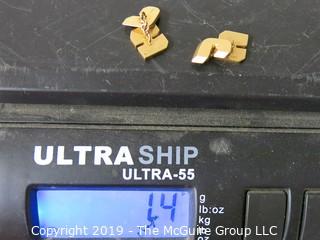 Jewelry: Gold: 14K: Cuff-Links 14 grams (TMG #644)