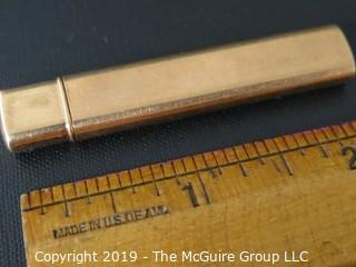 Jewelry: Gold: Pocket size, 14k rose gold lead pencil holder; 6 grams without pencil