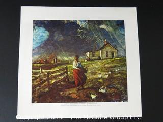 Art: Print: Collection: 14 prints by Harvey Dunn Western Prairie Theme