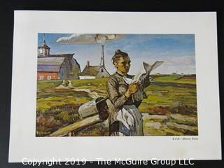 Art: Print: Collection: 14 prints by Harvey Dunn Western Prairie Theme