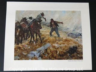 Art: Print: Collection: 14 prints by Harvey Dunn Western Prairie Theme