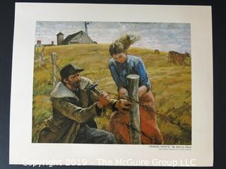 Art: Print: Collection: 14 prints by Harvey Dunn Western Prairie Theme