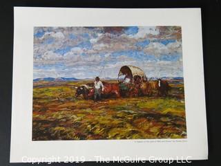 Art: Print: Collection: 14 prints by Harvey Dunn Western Prairie Theme