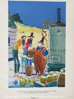 "If you prefer somethin' aged, Ah got a barrel over yonder Ah run through yesterday mornin'"; Vintage M-C Esquire Magazine Cartoon