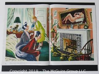 "Then, of course, George sold the tavern and went into the real estate business"; Vintage M-C Esquire Magazine Cartoon