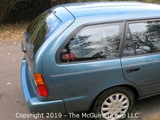 1995 Toyota Corolla Wagon, just 69,000 original miles, and all dealer service records; current inspection, new tires, 5 speed manual transmission.  VIN  JT2AE09V7S0096449