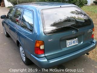 1995 Toyota Corolla Wagon, just 69,000 original miles, and all dealer service records; current inspection, new tires, 5 speed manual transmission.  VIN  JT2AE09V7S0096449