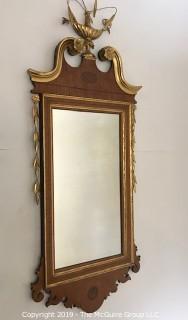 Furniture: Vintage: George III Mahogany and Parcel-Gilt Wall Mirror; 28 x 42"T