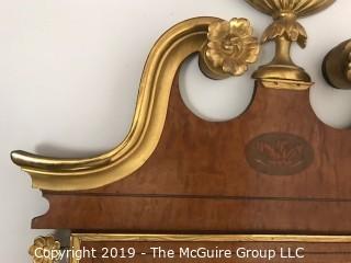 Furniture: Vintage: George III Mahogany and Parcel-Gilt Wall Mirror; 28 x 42"T