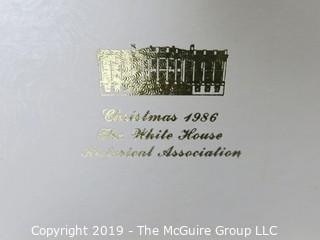 White House Historical Association Holiday Ornament: 1986