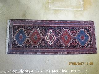 Oriental Carpet Runner; 23 x 61"