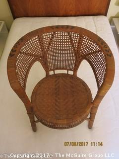 Barrel back arm chair; 24W x 26 1/2"T 