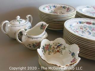 76 piece Set of Pembroke Aynsley China - Floral Pattern