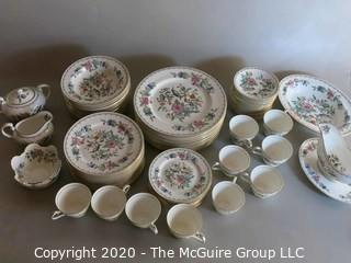 76 piece Set of Pembroke Aynsley China - Floral Pattern