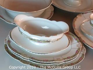 Set of Bavarian China includes serving pieces