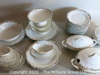 Set of Bavarian China includes serving pieces