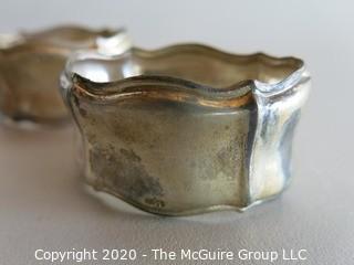 3 Silver 800 Napkin Rings