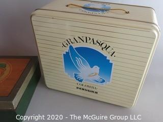 Group of Advertising Tins and Boxes