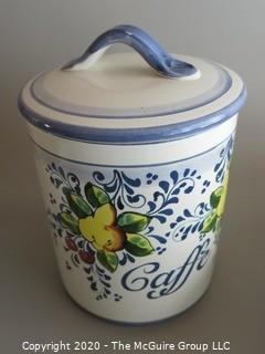 Ceramiche Il Ponte Hand Painted Canister Made in Italy