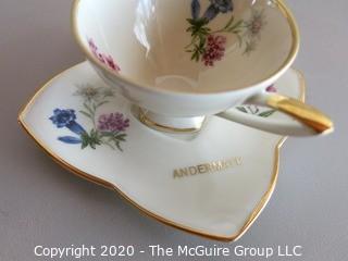 6 Pieces of Ceramic items including tea cup & saucer, plates and Italian painted bowls