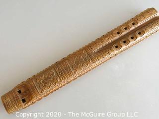 Carved Wooden Flute