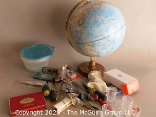 Globe on Stand and Miscellaneous Tools, etc