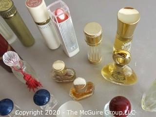 Vintage Vanity Items and Small Sample Perfume Bottles