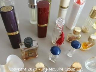 Vintage Vanity Items and Small Sample Perfume Bottles