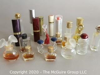 Vintage Vanity Items and Small Sample Perfume Bottles