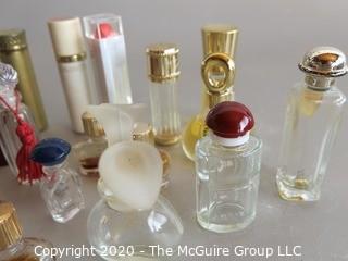 Vintage Vanity Items and Small Sample Perfume Bottles