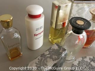 Group of Perfume Bottles Including Femme by Rochas 