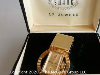 Swank 17 Jewel Watch Money Clip in Box