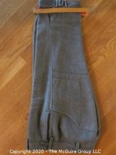 Vintage Pair of Men's Wool Breeches (Jodhpers), Made in England