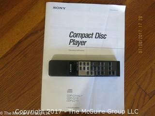 SONY Compact Disc Player CDP-C315