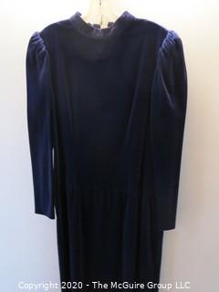 2 Vintage Velvet Evening Dresses