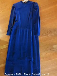 2 Vintage Velvet Evening Dresses