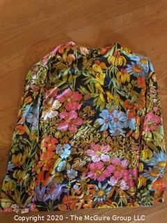 Vintage Floral Print Blouse